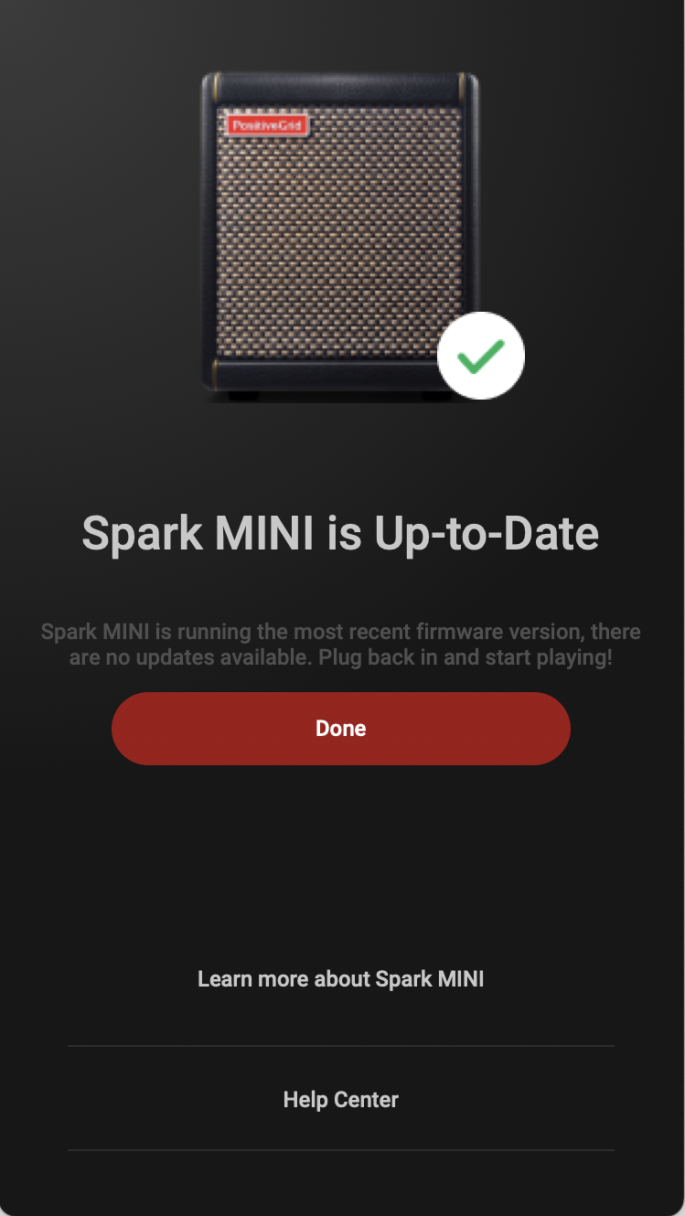 Spark MINI ファームウェア更新方法・更新手順