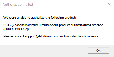 BFD License Managerでオーサライズ実行時に Authorization BFD License Managerでオーサライズ実行時に Authorization